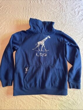 LRG Blue Kids' Giraffe Graphic Hoodie